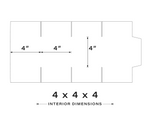 4x4x4(inches)