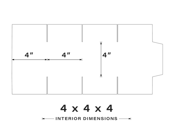 4x4x4(inches)