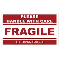 Fragile Sticker, 5 x 3 each - Boxes To Go